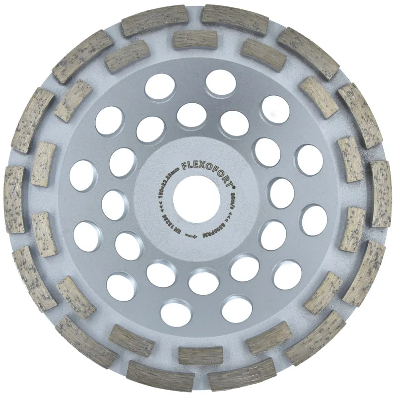 Imagine cu cupa de slefuit beton FLEXOFORT diametru 180 mm